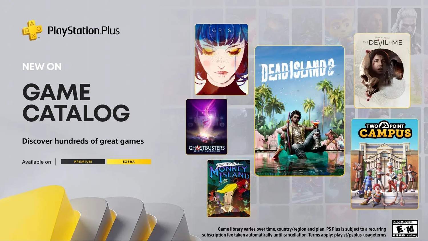 Sony oznámila nové hry do předplatného PlayStation Plus Extra a Premium – Dead Island 2, Two Point Campus nebo Dino Crisis