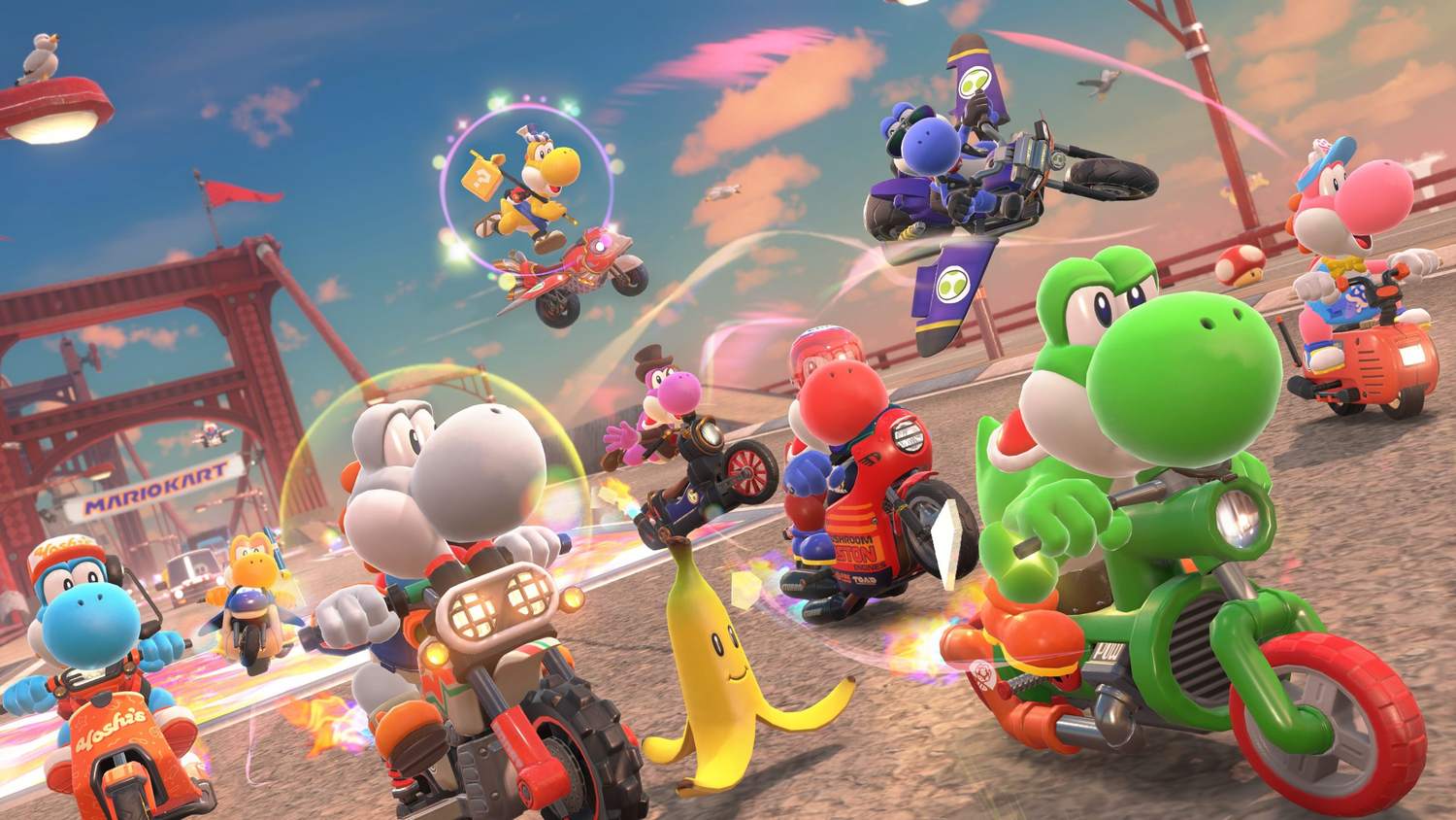 Vývoj hry Mario Kart World odstartoval už v roce 2017, původně měla vyjít pro Nintendo Switch 