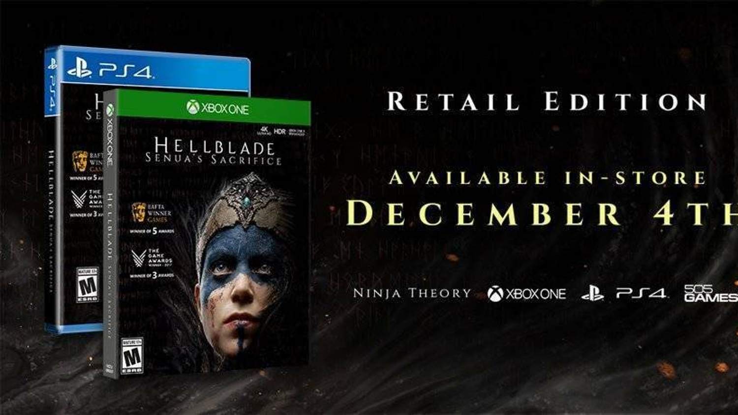 Hra Hellblade Senua’s Sacrifice míří do obchodů, vyjde v diskové verzi