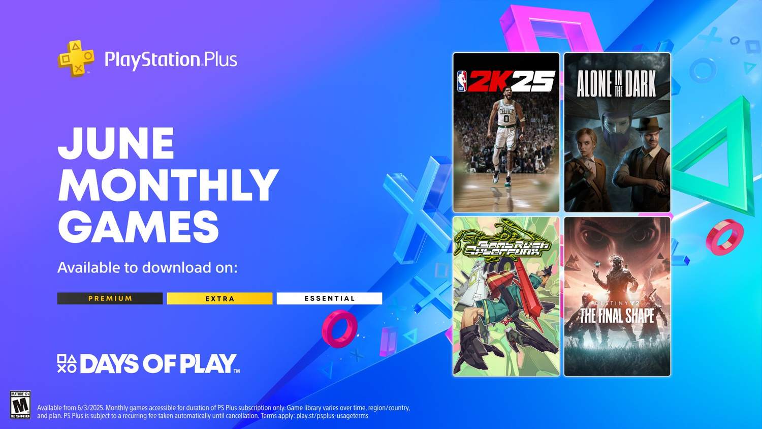 Červnové PlayStation Plus přinese hry Alone in the Dark, NBA 2K5 nebo Destiny 2: The Final Shape