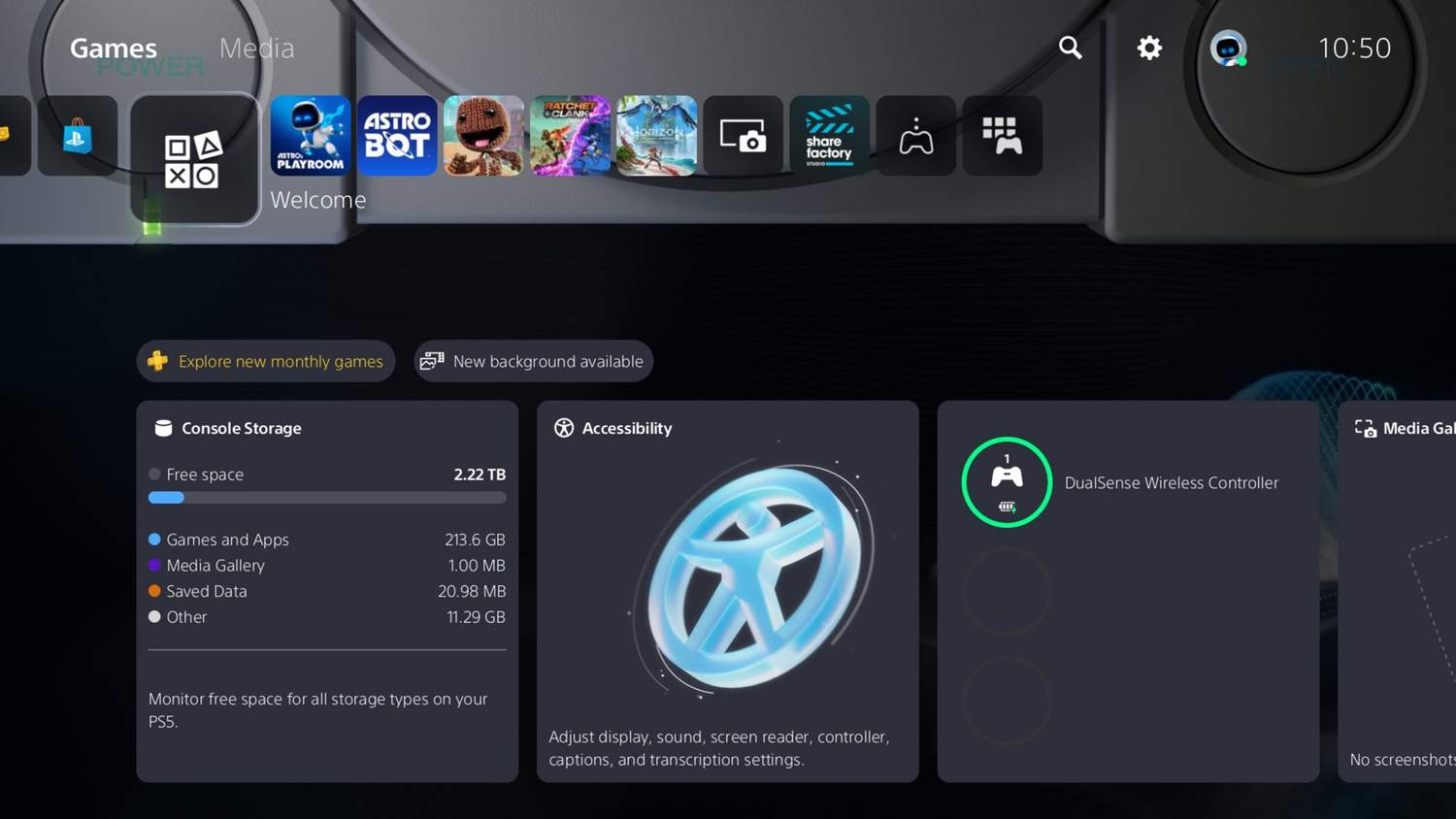 Nový update pro PlayStation 5 navrátí klasická tematická rozhraní i přidá funkci Audio Focus