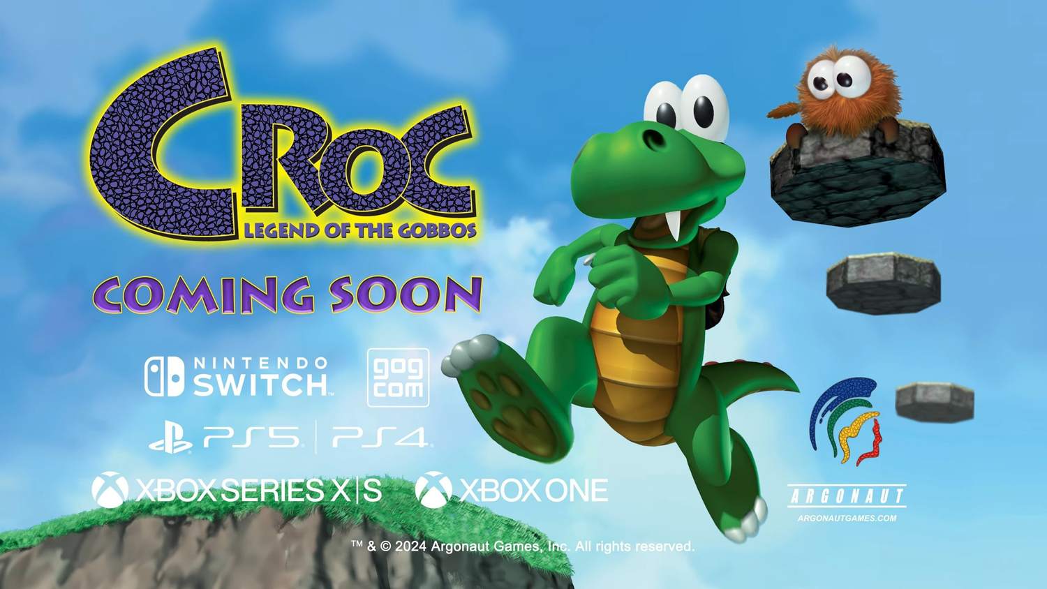 Trailer na remaster plošinovky Croc Legend of the Gobbos