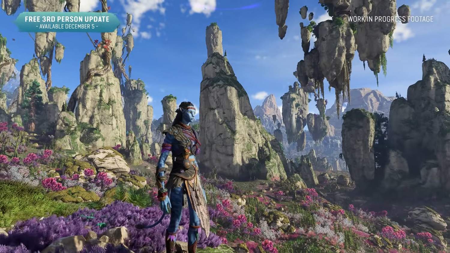 Hra Avatar: Frontiers of Pandora dostane update s pohledem ze třetí osoby a New Game+
