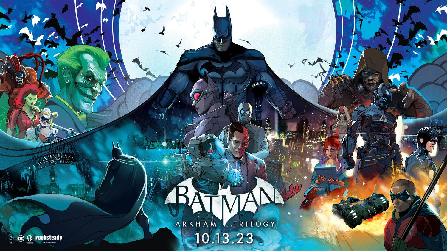 Kolekce Batman: Arkham Trilogy pro Nintendo Switch vyjde v polovině října