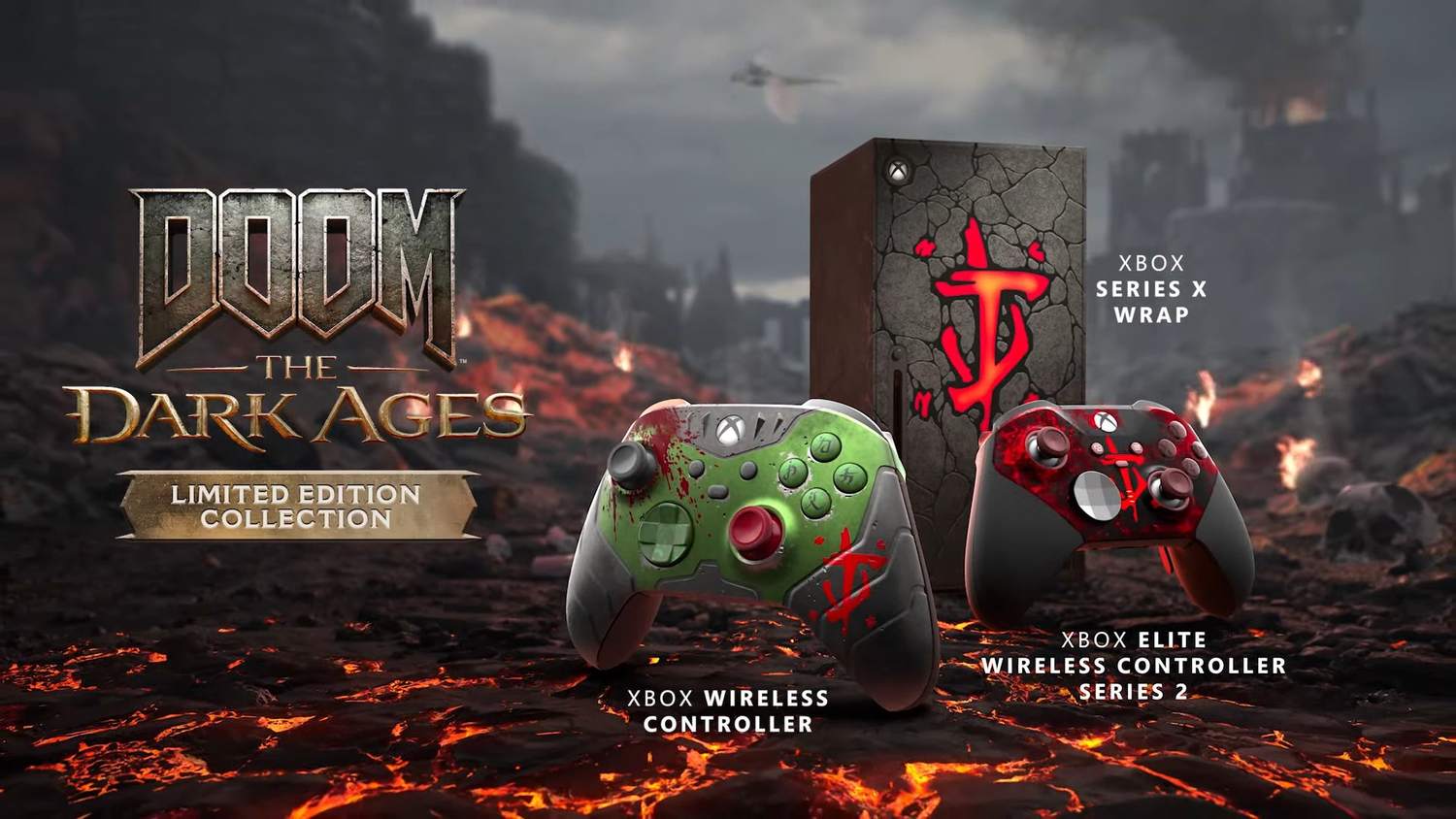 Oznámeno Xbox příslušenství s motivem akce DOOM: The Dark Ages
