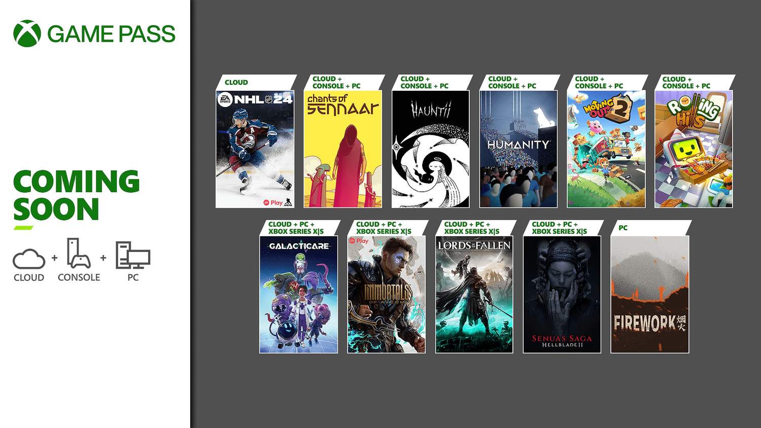 Brzy se v předplatném Game Pass objeví NHL 24, Immortals of Aveum nebo Senua’s Saga: Hellblade II