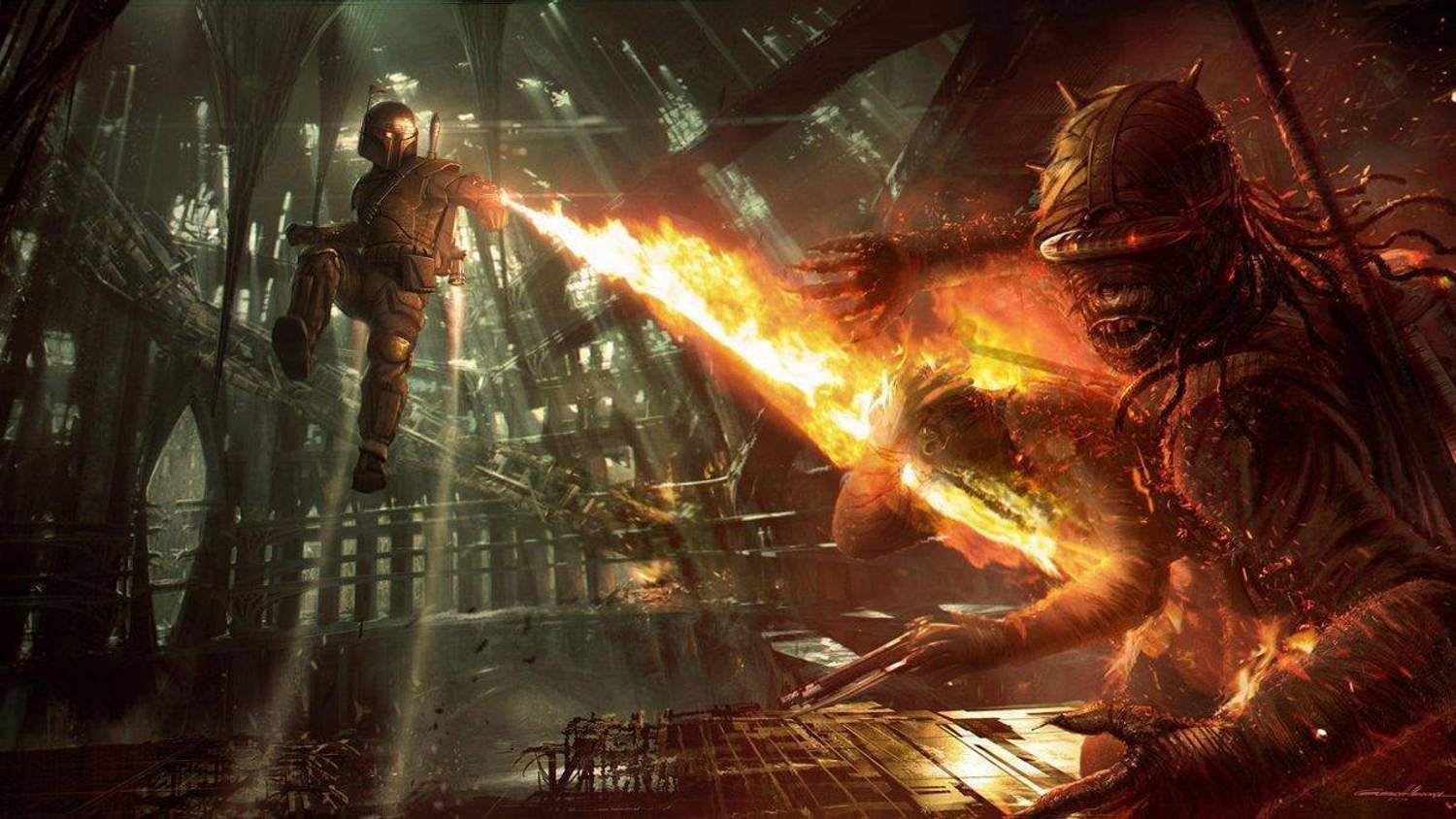 Nové záběry ze zrušené hry Star Wars 1313 ukazují hraní za Boba Fetta