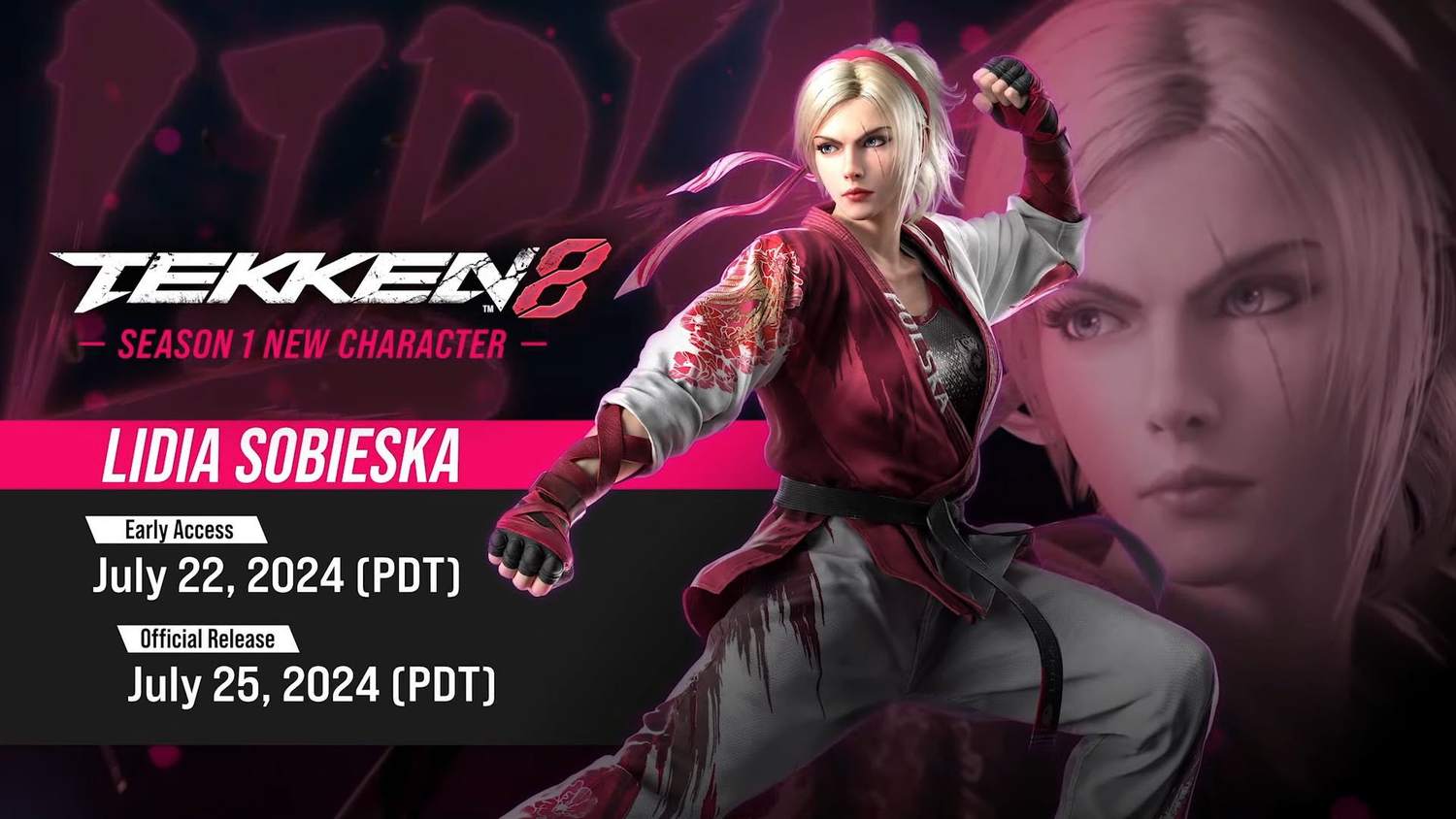 Brzy se do Tekken 8 dostane bojovnice Lidia Sobieska