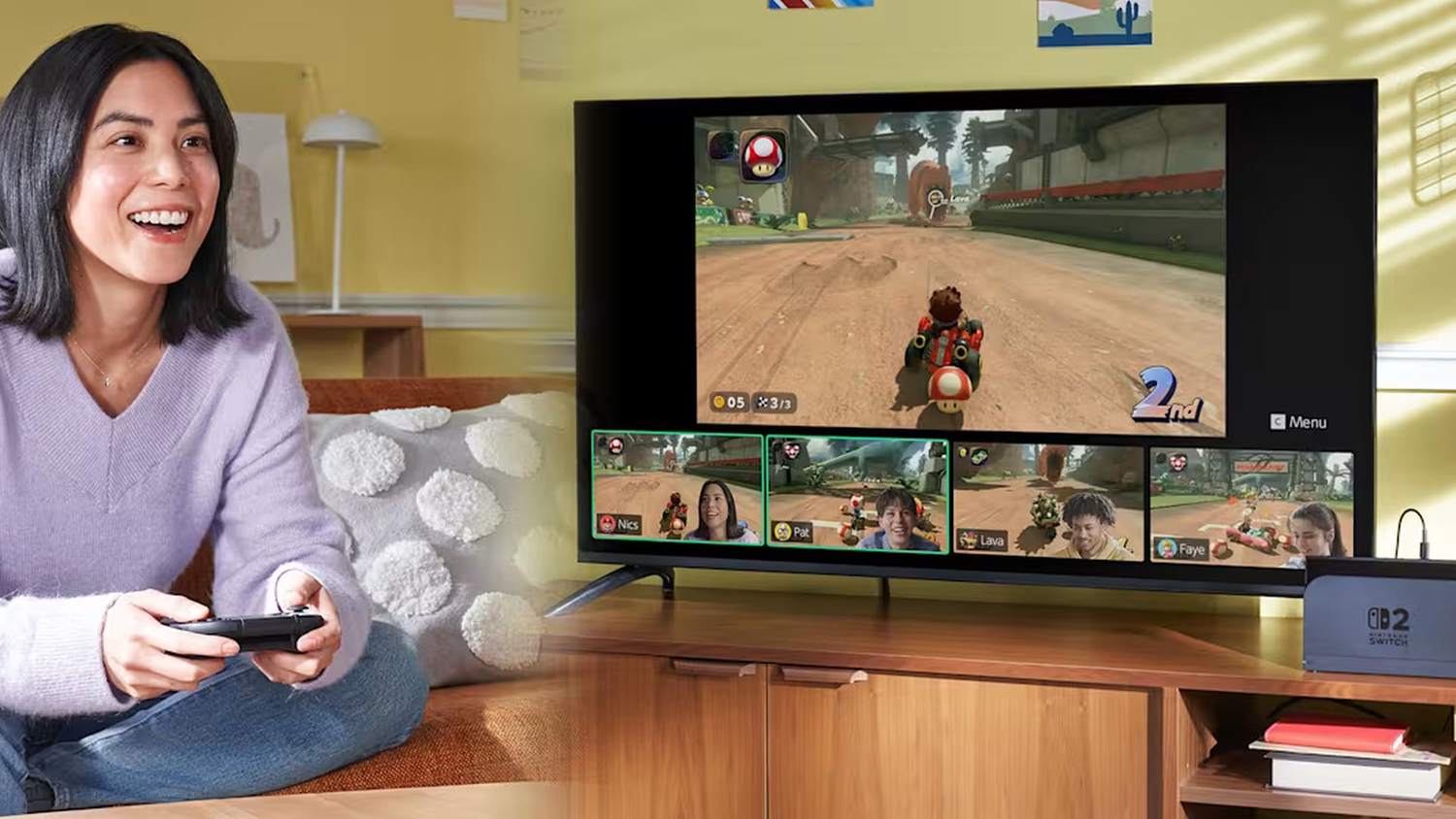 K používání GameChatu na konzoli Nintendo Switch 2 bude nutné zadat telefonní číslo