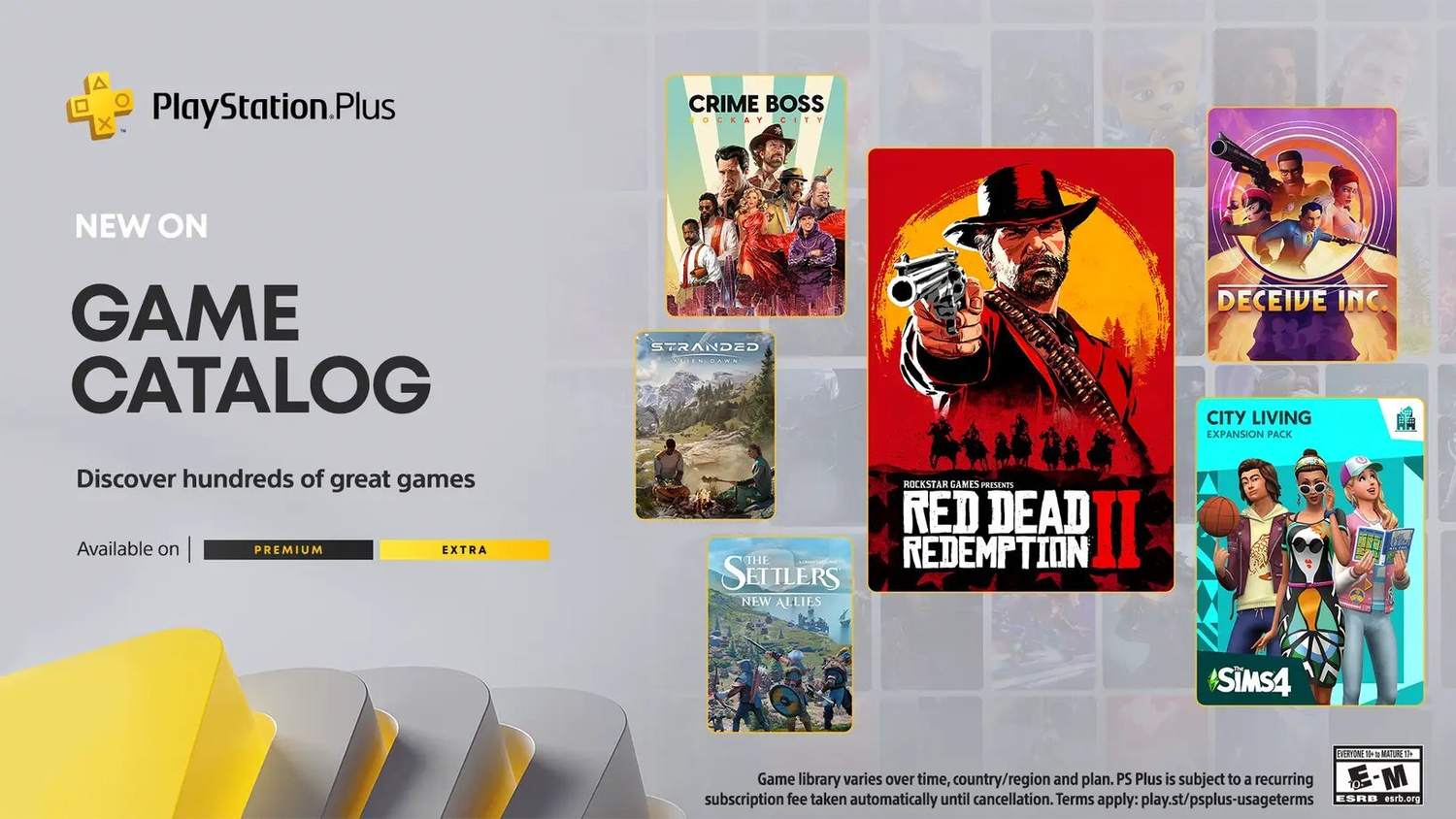 Sony oznámila nové hry do předplatného PlayStation Plus Extra a Premium – Red Dead Redemption 2, Crime Boss: Rockay City nebo The Settlers: New Allies