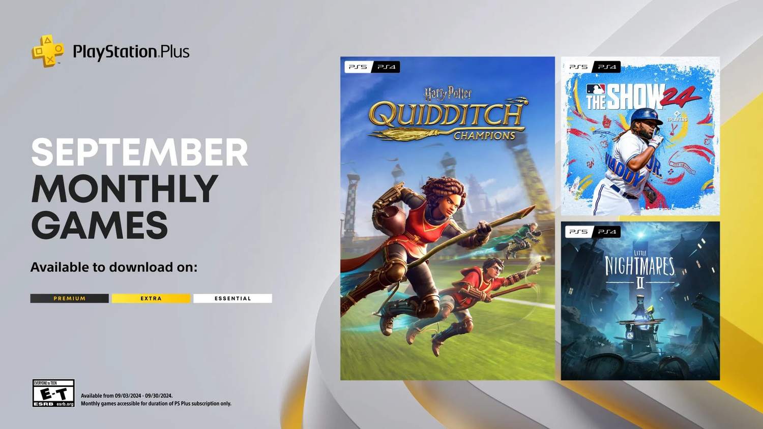 Předplatné PlayStation Plus Essential nabídne v září hry Little Nightmares II nebo Quidditch Champions