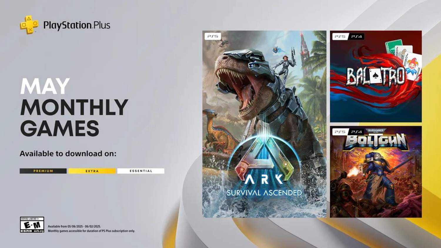 Květnové PlayStation Plus přinese hry Ark: Survival Ascended nebo Balatro