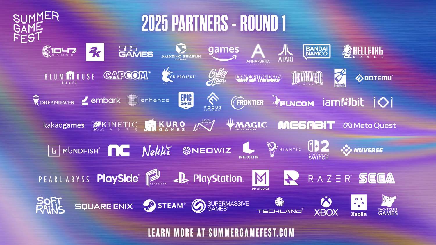 Oznámen seznam partnerů pro Summer Game Fest 