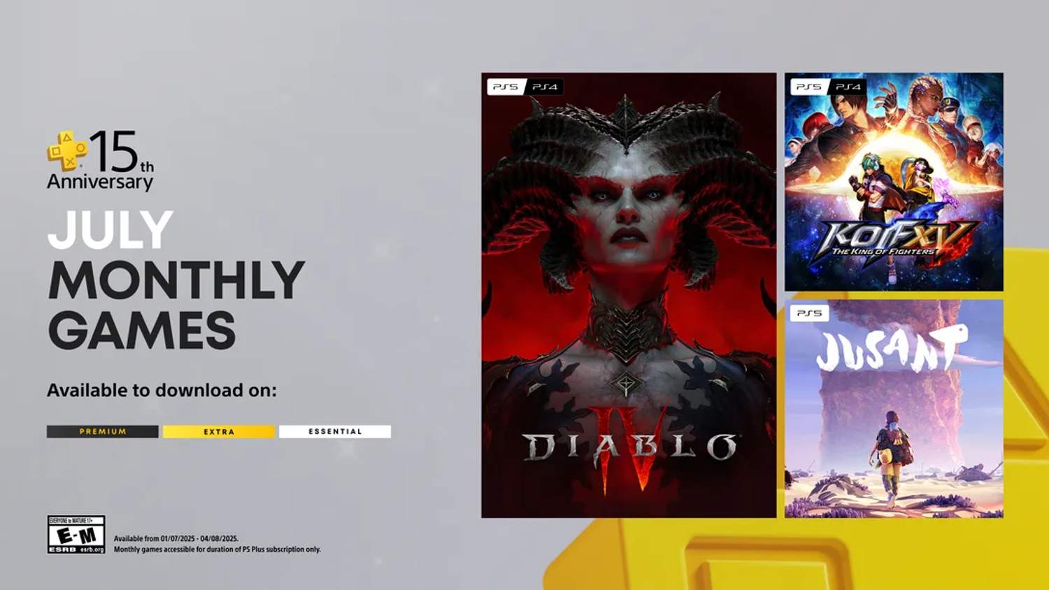 Červencové PlayStation Plus přinese hry Diablo IV, King of Fighters XV a Jusant