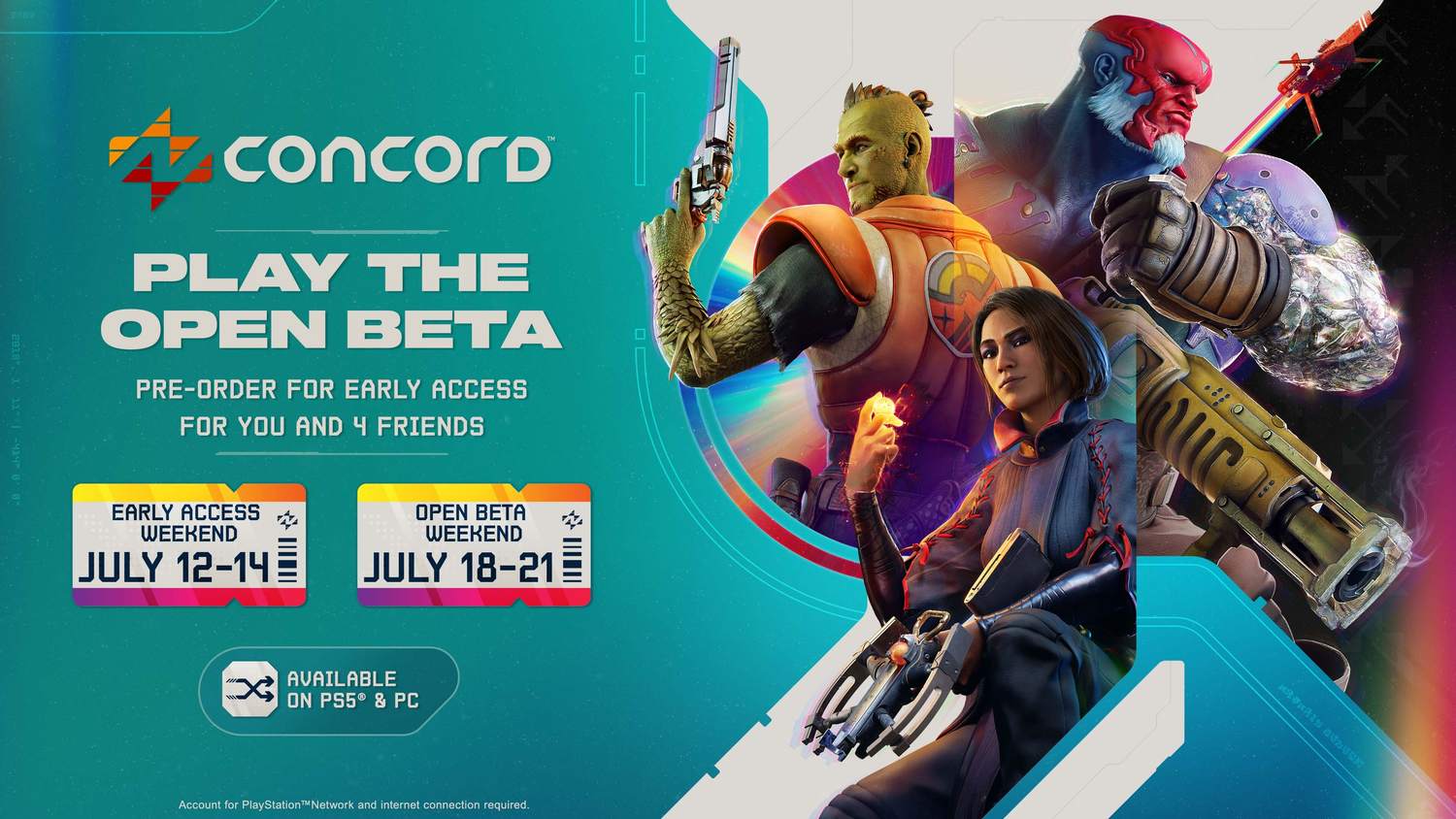 Beta multiplayerové akce Concord má termíny, podívejte se na záběry z hraní