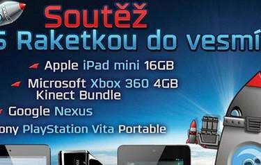 Raketka.cz: Vesmírná soutěž o herní konzole a tablety
