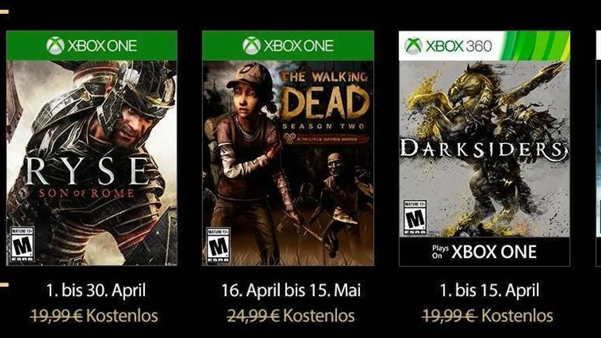 Hlavní obrázek článku: V dubnu by si měli hráči se Zlatým členstvím na Xboxu zahrát Ryse nebo Darksiders - UPDATE