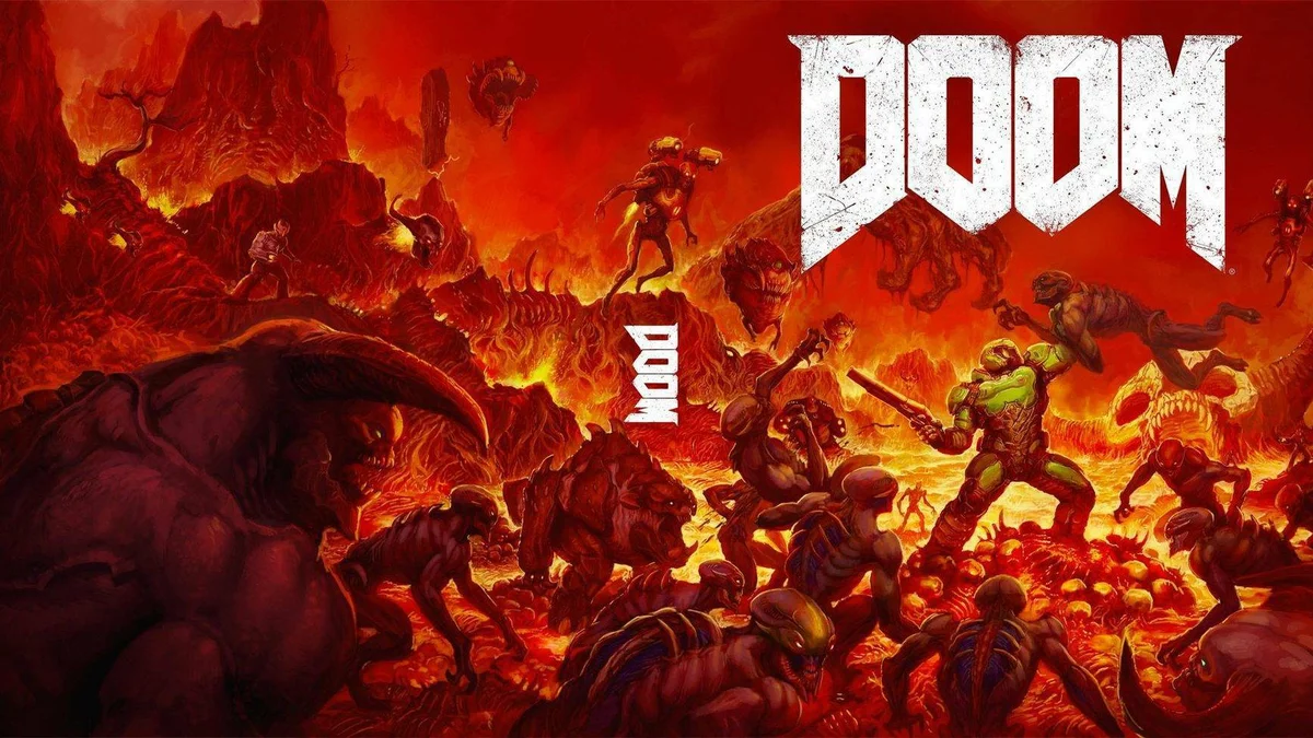 Hlavní obrázek článku: Hodina z akční hry DOOM