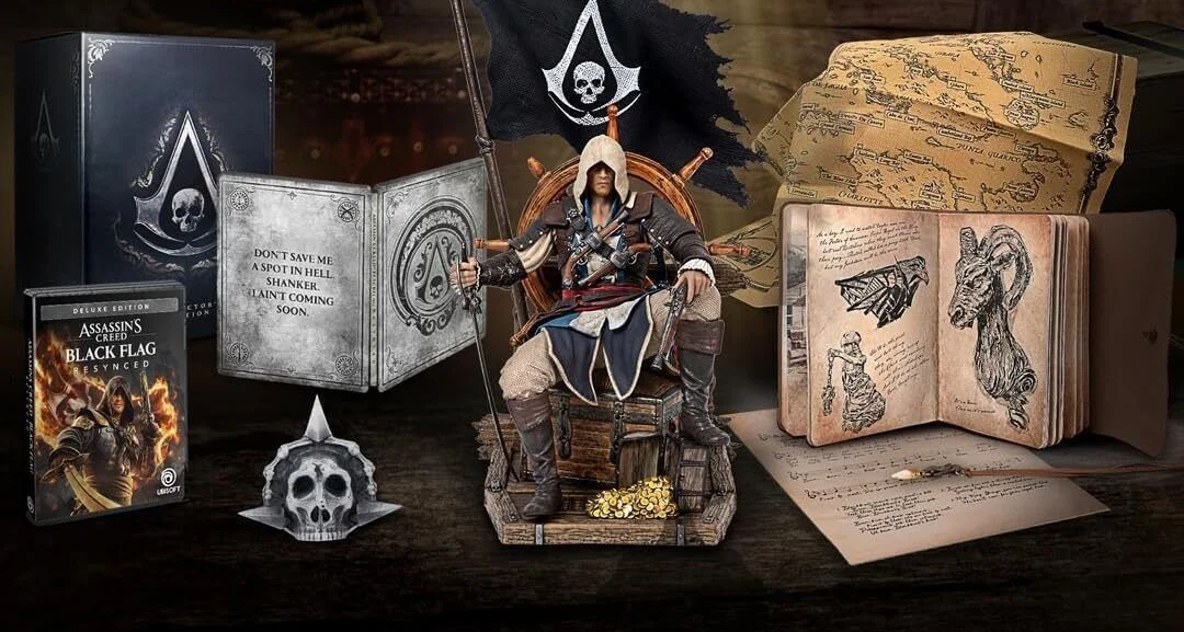Hlavní obrázek článku: Předčasně odhalena sběratelská edice hry Assassin's Creed Black Flag Resynced