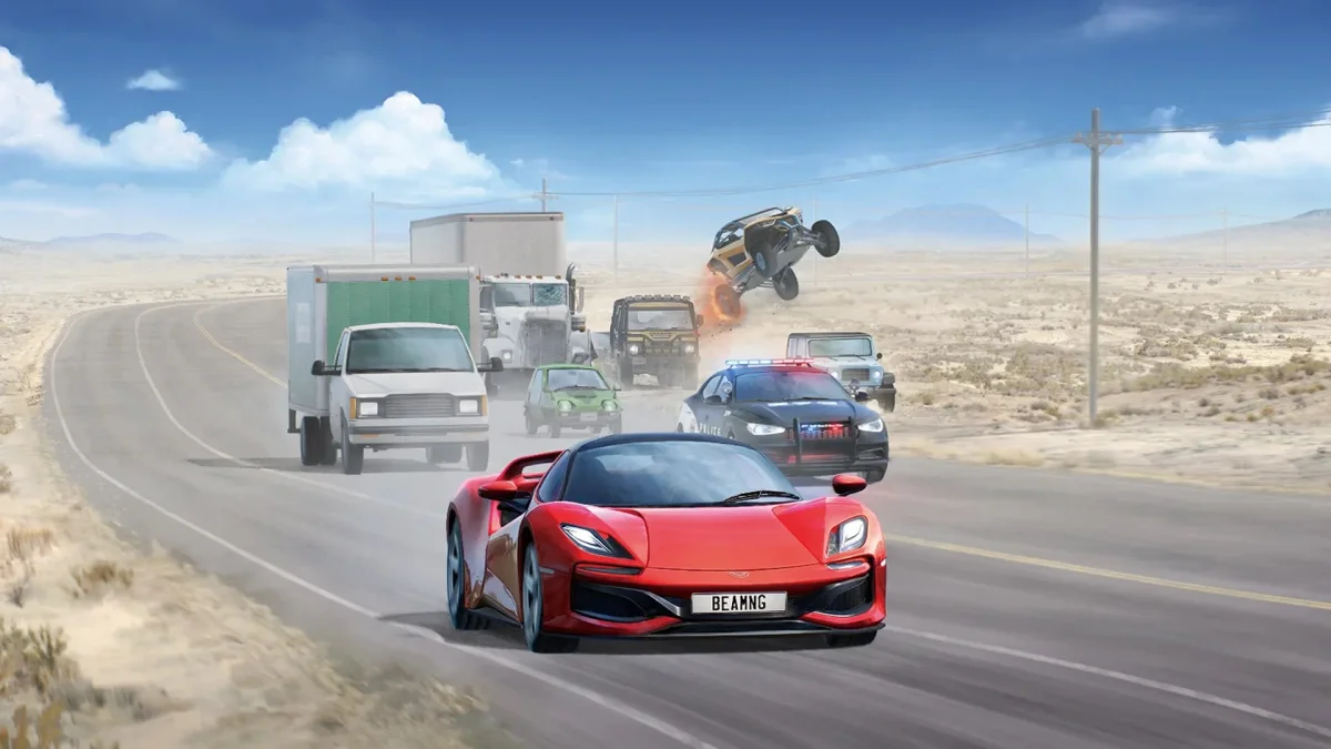 Hlavní obrázek článku: Dobře hodnocená závodní hra BeamNG.drive míří na konzoli PlayStation 5