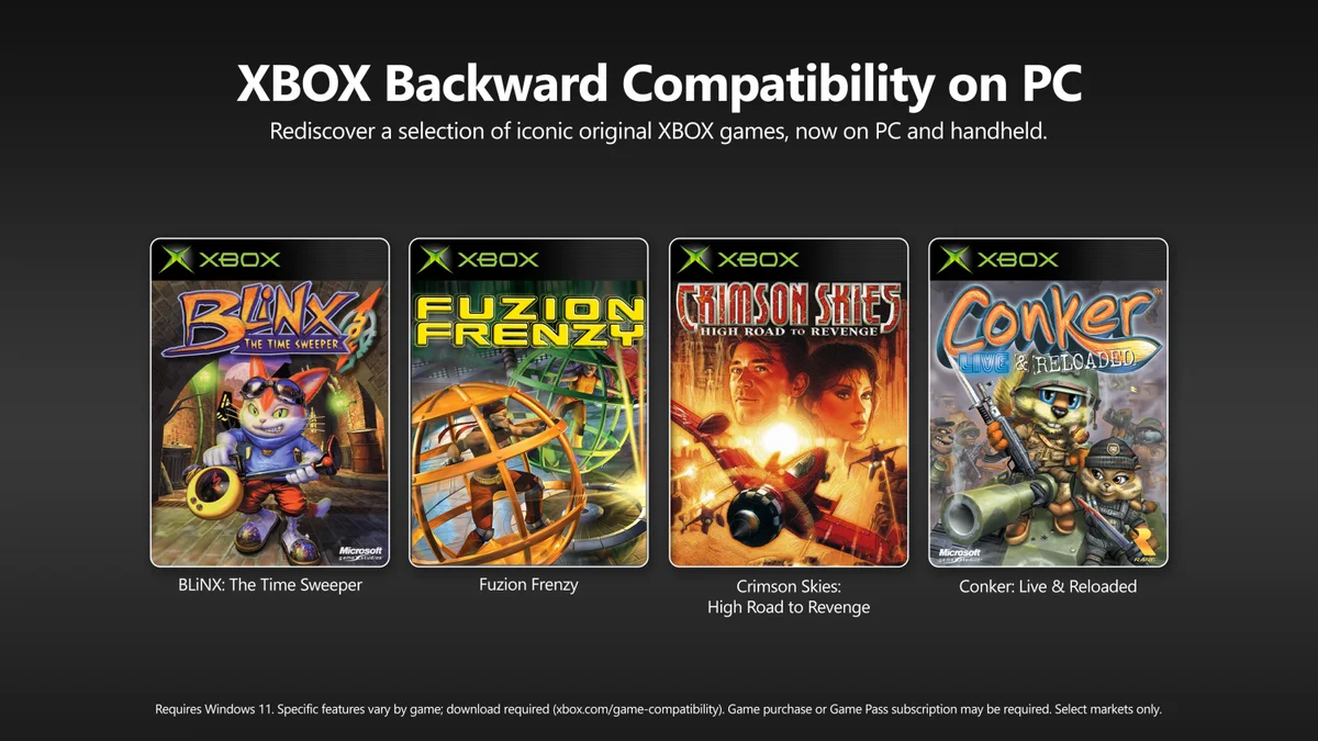 Hlavní obrázek článku: Microsoft umožní hrát klasické Xbox hry na PC, přidá do nich ještě letos achievementy i na konzolích