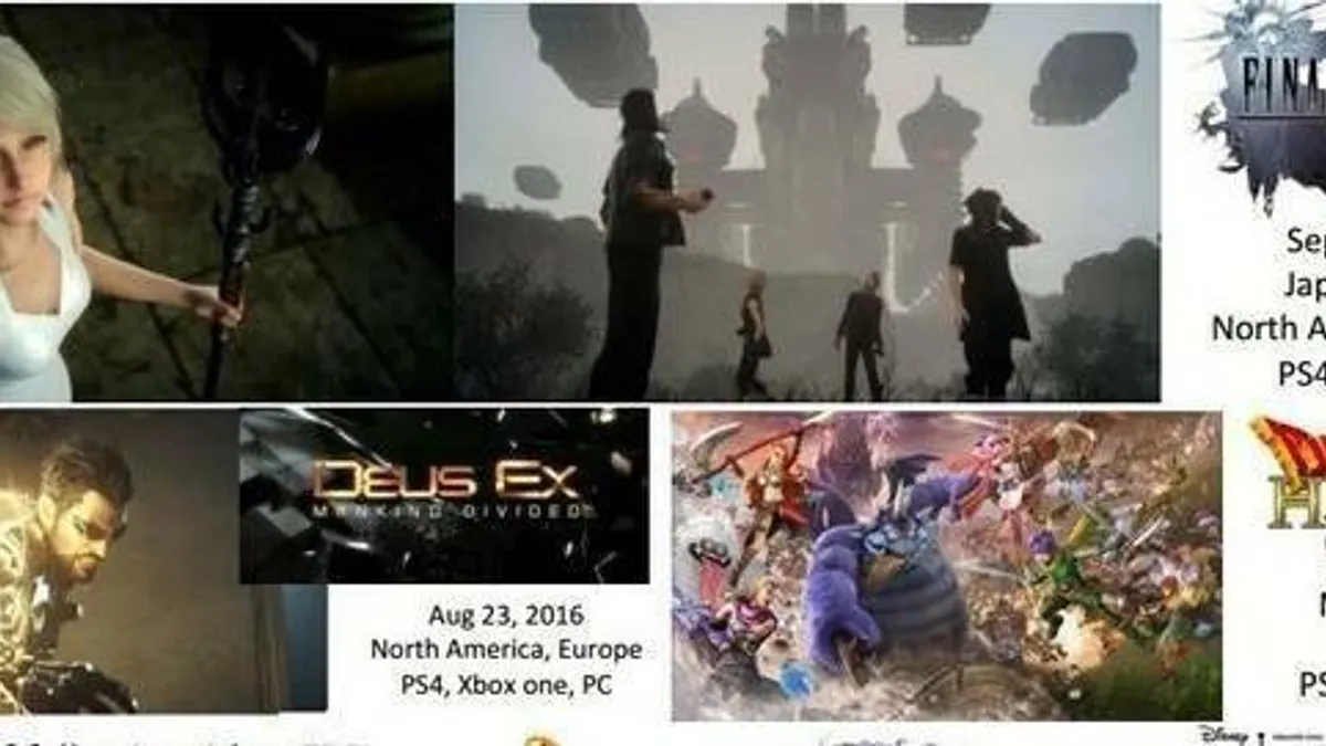 Hlavní obrázek článku: Square Enix připomenul vydání několika svých her v letošním roce