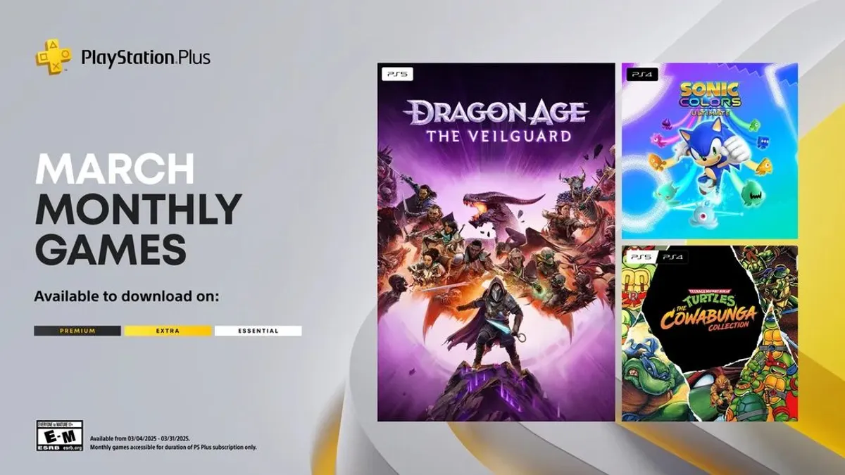 Hlavní obrázek článku: Březnové PlayStation Plus přinese Dragon Age: The Veilguard nebo Sonic Colours: Ultimate