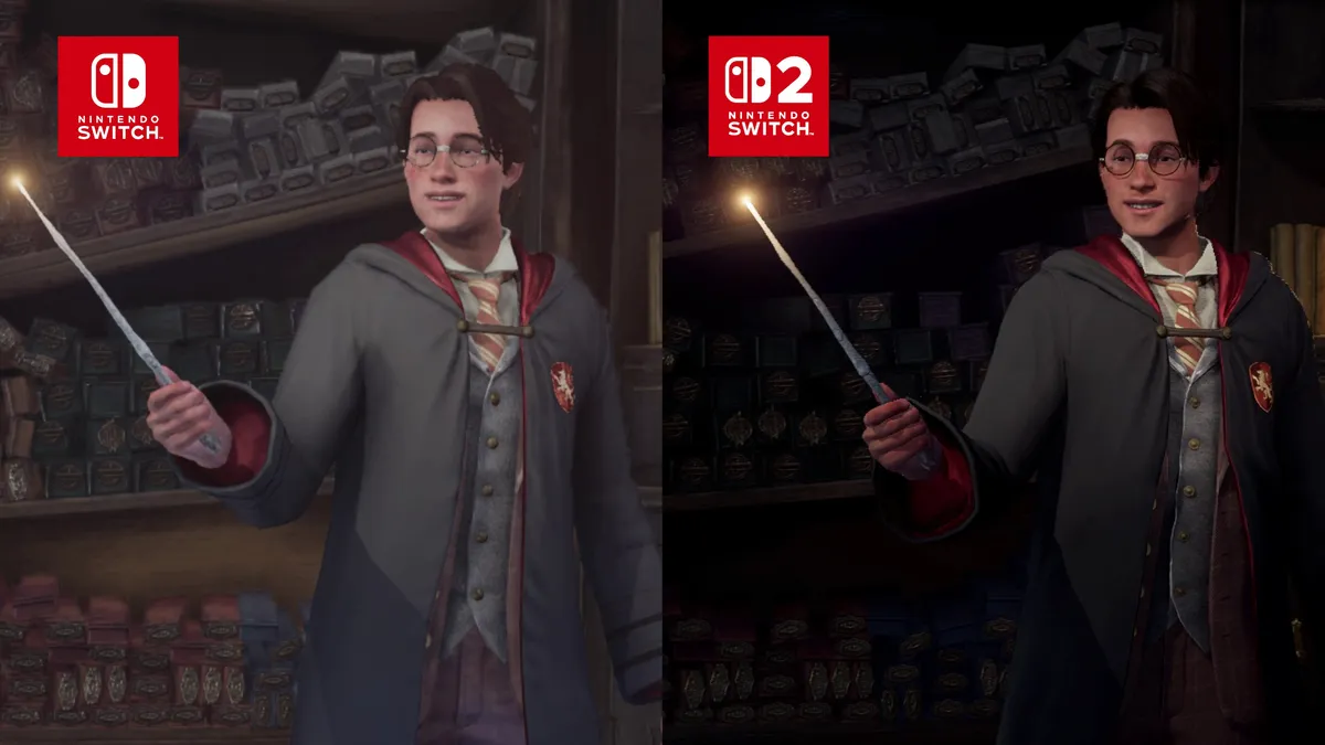Hlavní obrázek článku: Nový trailer na Hogwarts Legacy porovnává Nintendo Switch a Nintendo Switch 2 verzi 