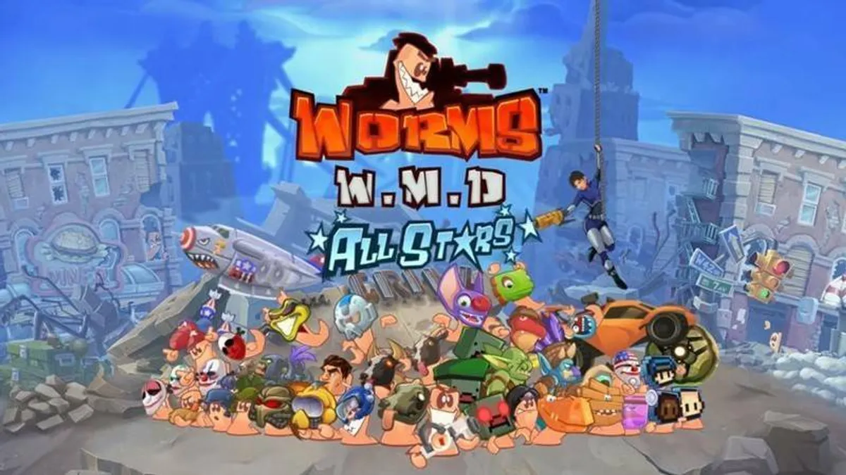 Hlavní obrázek článku: Worms WMD nabídne masky, zbraně a další věci z her jako Battletoads nebo Yooka-Laylee