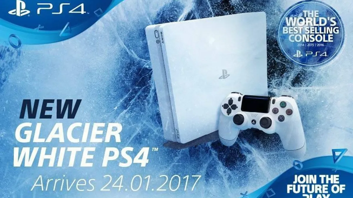 Hlavní obrázek článku: Menší verze konzole PlayStation 4 dostane Glacier White barvu