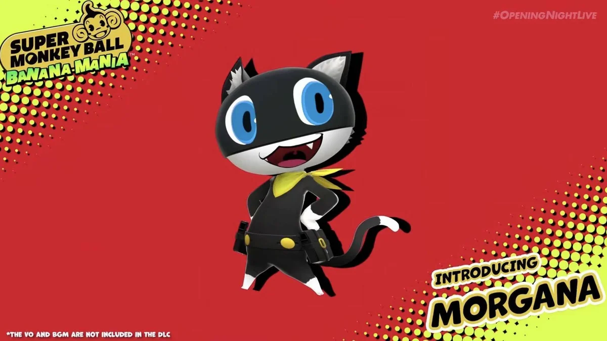 Hlavní obrázek článku: Morgana ze hry Persona 5 se dostane do Super Monkey Ball: Banana Mania