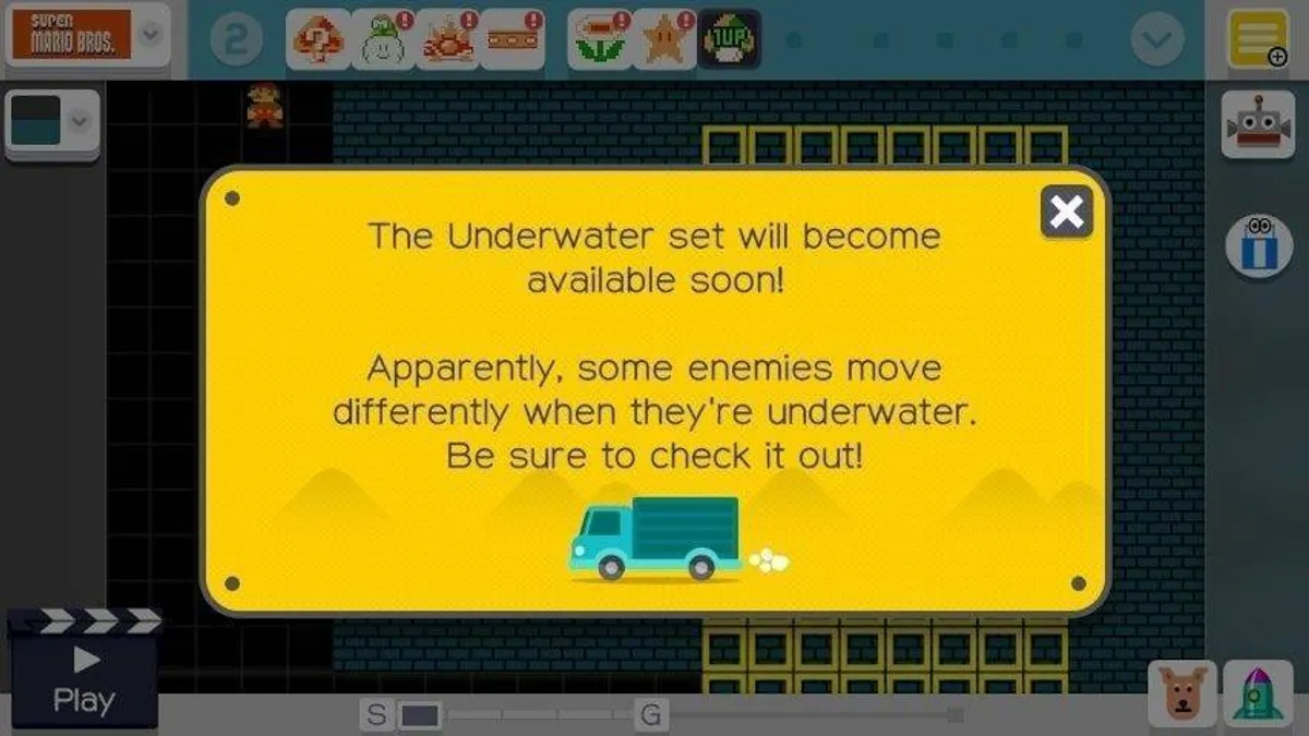 Hlavní obrázek článku: Super Mario Maker dostalo update odstraňující pomalé odemykání novinek do editoru