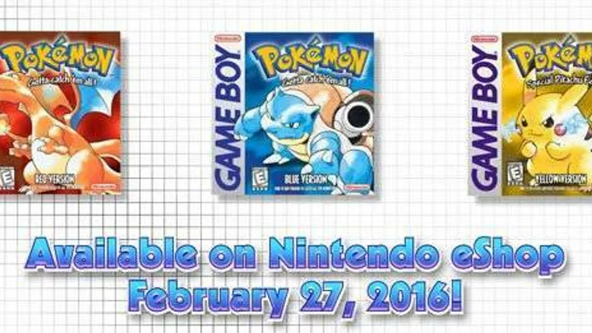 Hlavní obrázek článku: Pokemon Red, Blue, a Yellow vyjde pro 3DS skrze Virtual Console