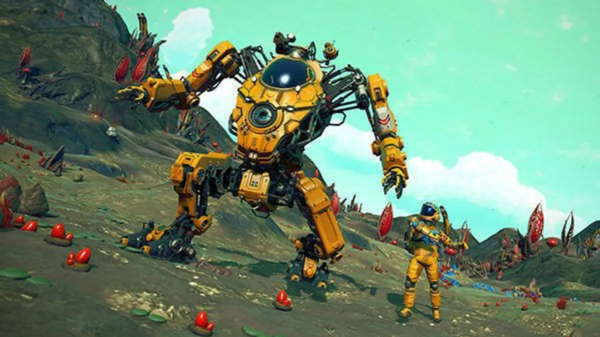 Hlavní obrázek článku: Nový update přidal do No Man’s Sky mechy