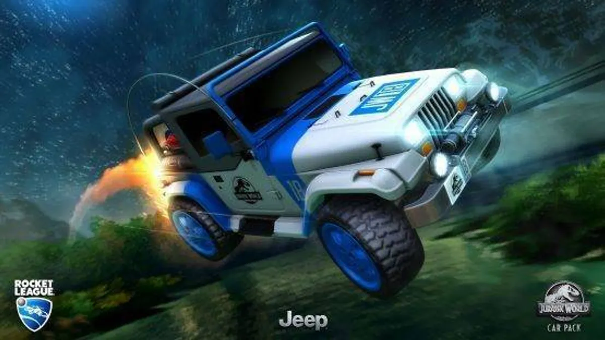 Hlavní obrázek článku: Hra Rocket League dostala DLC s motivem Jurského světa