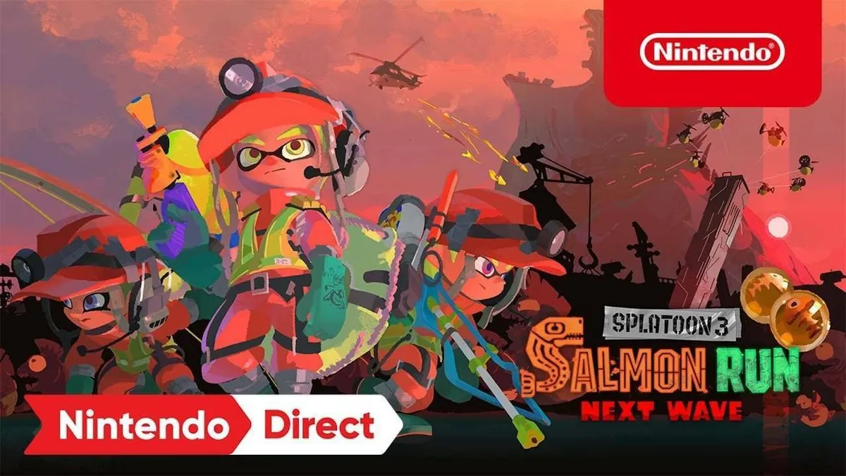 Hlavní obrázek článku: Nový trialer na Splatoon 3 ukazuje kooperativní režim Salmon Run