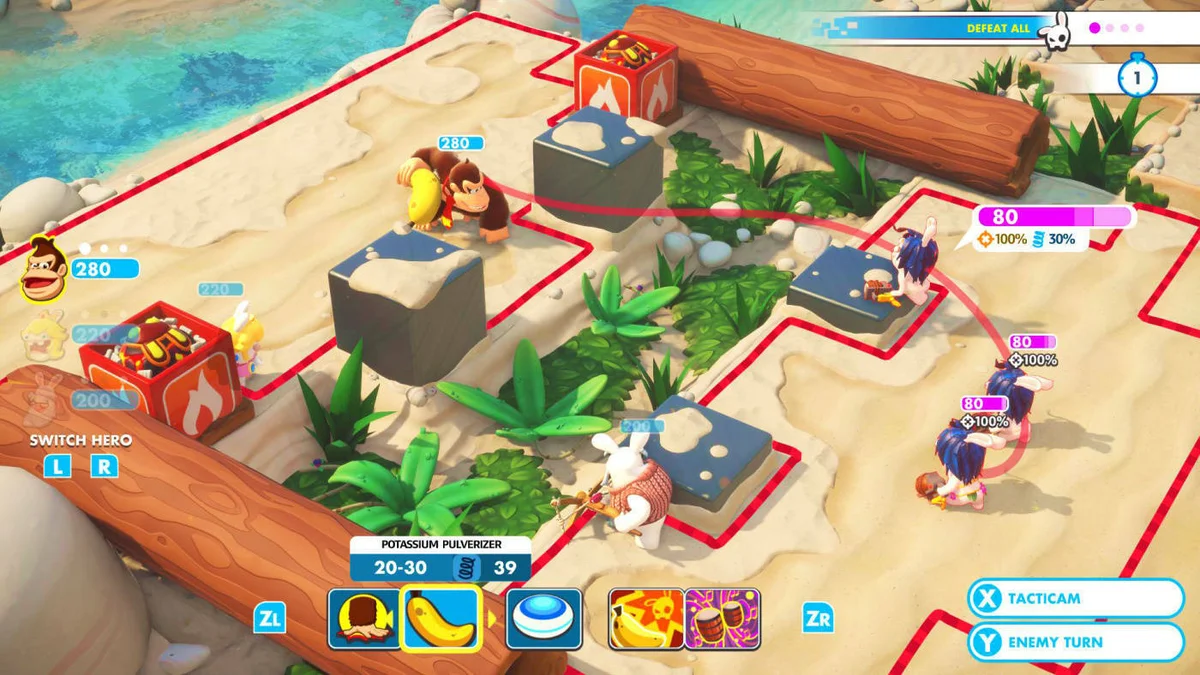 Hra Mario + Rabbids Kingdom Battle dostala rozšíření Donkey Kong Adventure - launch trailer