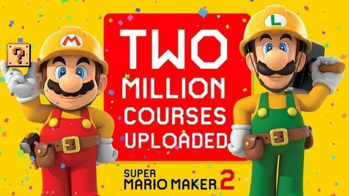 Hlavní obrázek článku: Hráči v Super Mario Maker 2 vytvořili už 2 miliony úrovní