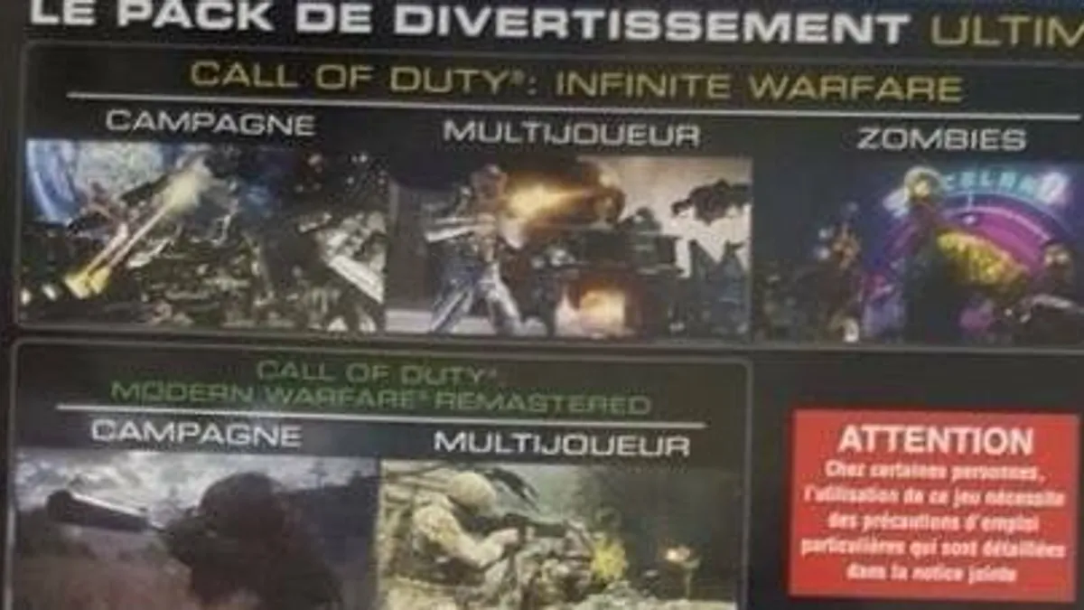 Hlavní obrázek článku: Call of Duty: Infinite Warfare/Modern Warfare Remaster bundle vyžaduje 130 GB na disku