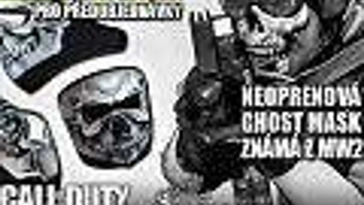 Hlavní obrázek článku: Neoprenová Ghost maska k předobjednávce MW3