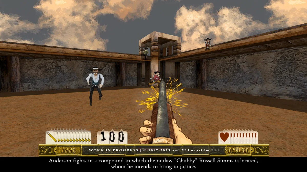 Deníček připravovaného remasteru westernové akce Outlaws ukazuje některá vylepšení