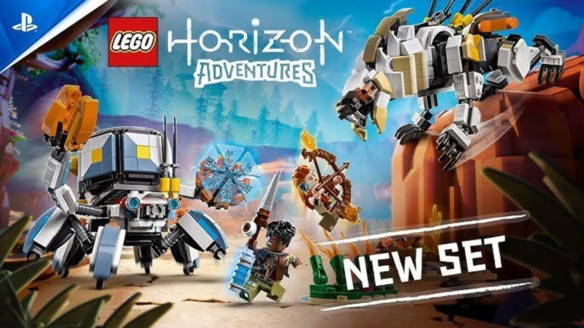 Hlavní obrázek článku: Oznámen nový LEGO set Aloy & Varl vs. Shell-Walker & Sawtooth, dostupný bude začátkem příštího roku 