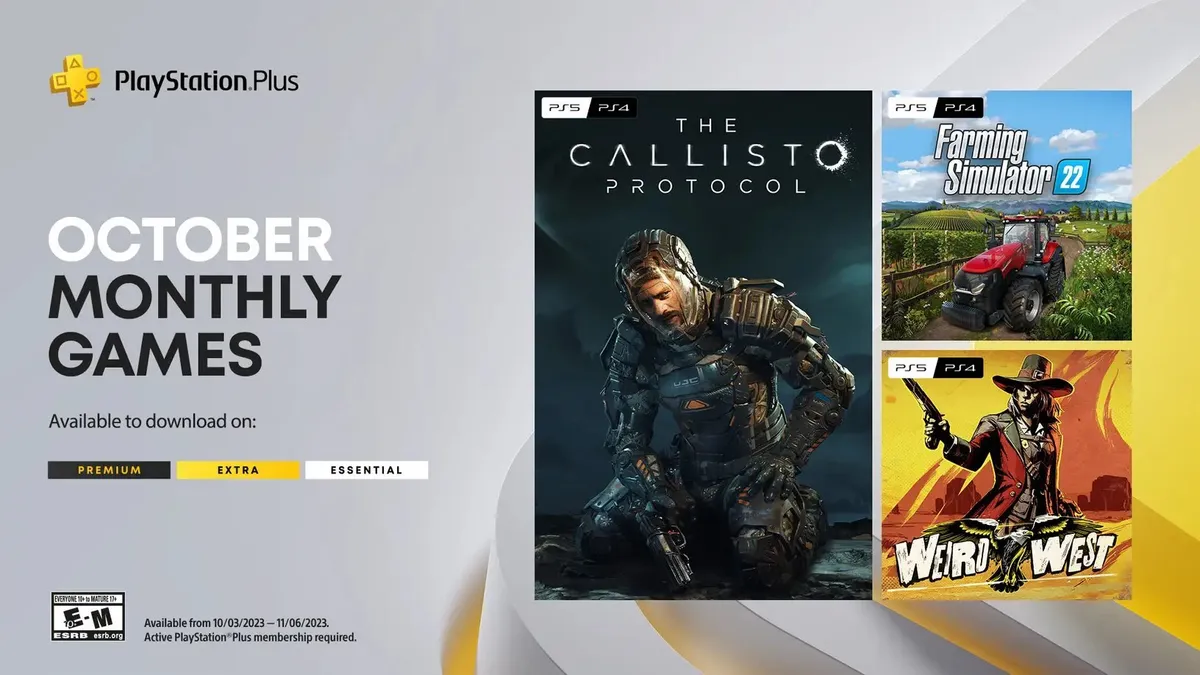 Hlavní obrázek článku: Říjnová nabídka PlayStation Plus Essential nabídne horor The Callisto Protocol i Farming Simulator 22