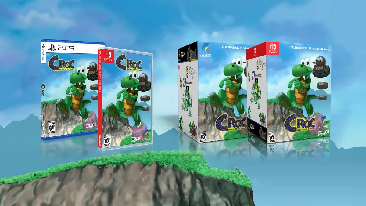 Hlavní obrázek článku: Hra Croc Legend of the Gobbos dostane fyzickou edici pro PS5 a Switch, oznámena limitovaná sběratelská edice