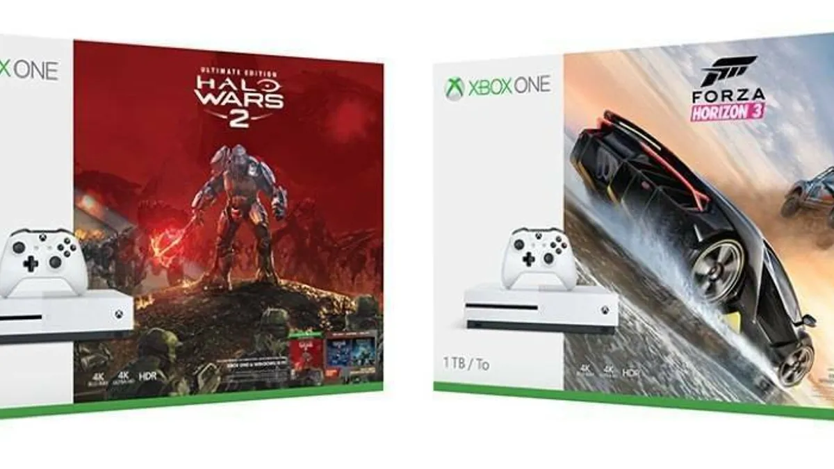 Hlavní obrázek článku: Microsoft oznámil nová balení konzole Xbox One S s hrami Halo Wars 2 a Forza Horizon 3
