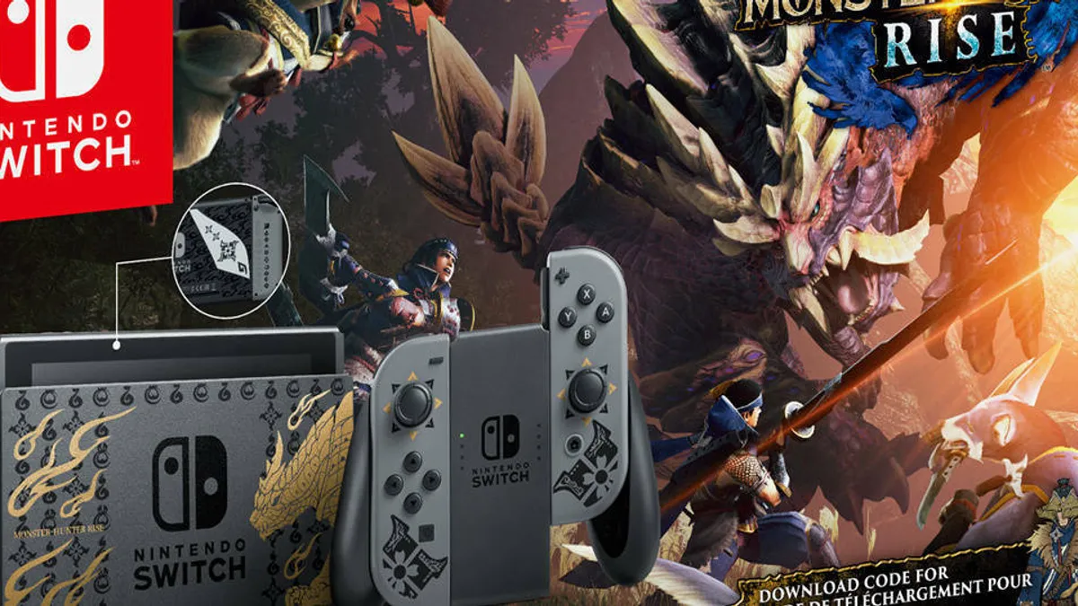 Hlavní obrázek článku: Oznámena limitovaná edice konzole Nintendo Switch inspirovaná hrou Monster Hunter Rise