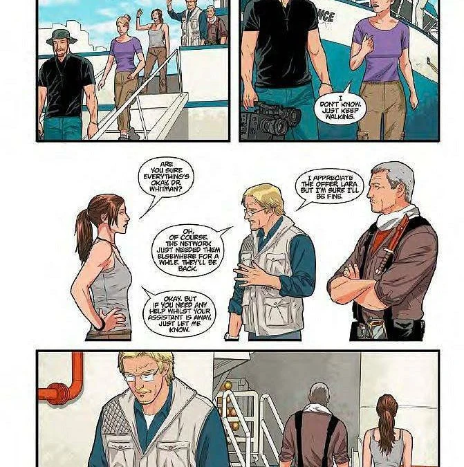 Ukázka z komiksu Tomb Raider: The Beginning, dostanete zdarma u GameLeaderu