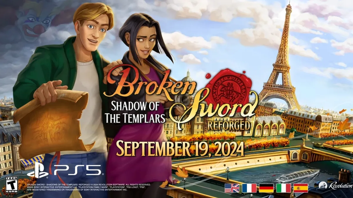 Hlavní obrázek článku: Broken Sword - Shadow of the Templars: Reforged vyjde letos v září, nový trailer 