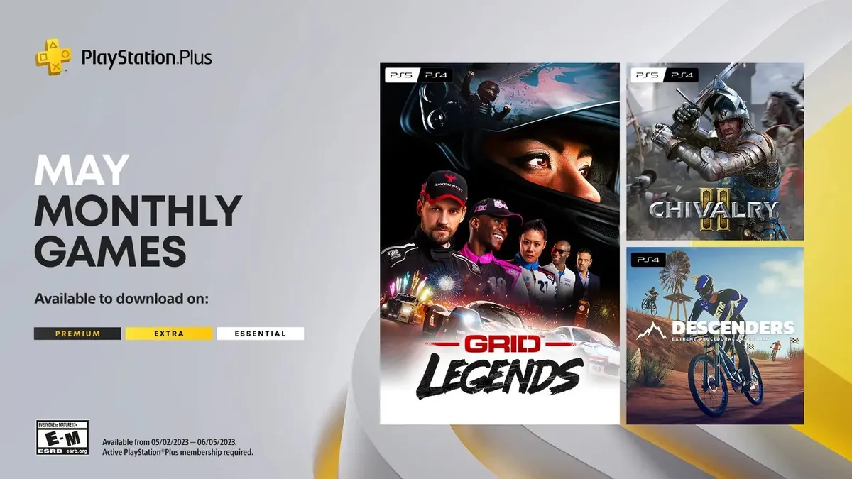 Hlavní obrázek článku: Oznámena květnová nabídka PlayStation Plus Essential, obsahuje Grid Legends nebo Chivalry 2