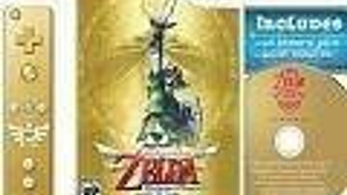 Hlavní obrázek článku: Limitovaná edice hry Zelda: Skyward Sword se zlatým Wii remote